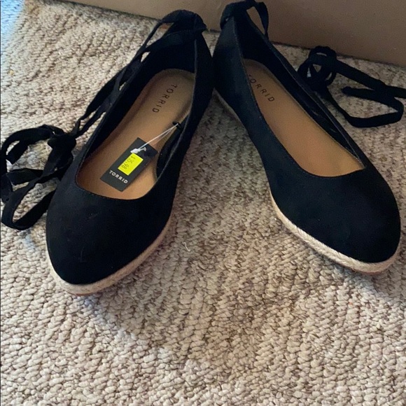 Torrid Shoes Flats With Calf Wrap Up Poshmark
